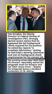 11K views · 65 reactions | Dan Bongino FBI background check controversy Kash Patel waives polygraph for senior FBI hires FBI Deputy Director clearance standard process Washington insiders question FBI vetting polices Political appointee Hogan FBI senior leadership vetting | Prime Focus | Facebook
