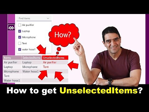 Power Apps Combobox Selected vs Unselected Items