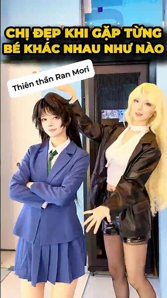 Khi chị đẹp gặp mặt Conan, Haibara và Ran😘- Thám tử Conan#cosplay #shorts #minnacosplay