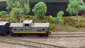 CSX MoW train with loads of track ballast for their next job. | Will County Model Railroad Association | Facebook