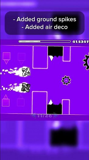 Day 20 of building my gameplay mechanic demon level // JadeyIE #geometrydashplayer #robtop