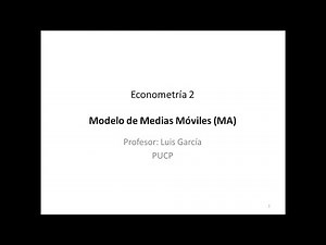 El Modelo de Medias Móviles (MA)