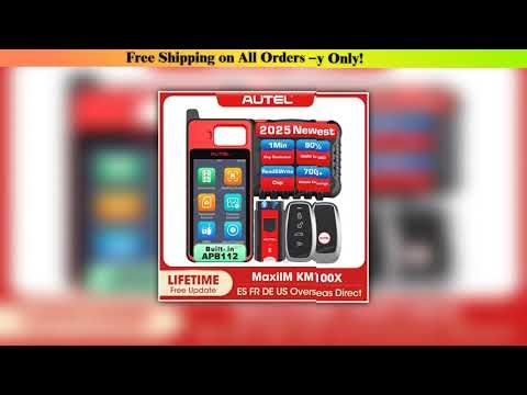 Review 2025 Autel MaxiIM KM100 Key Fob Programming Tools KM100X key Programmer 60s Key Generation O