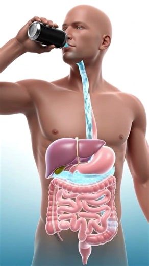 3D Digestive Systems Animation | Drinking Liquid Through Human Anatomy
