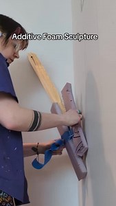 46K views · 1K reactions | Additive foam sculpture is a great first step for most detailed organic trees, stumps, and branches On top of a wooden structure, @char.darling is adding pink foam stabilized with blue tape so the Great Stuf can cure #scenicart #goscenicartists #techtheatre #theatretok #foam #diy #sculpting | Guild of Scenic Artists | Facebook