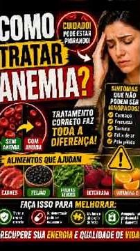💥 How to treat anemia? Check this out! #health #anemia #tips