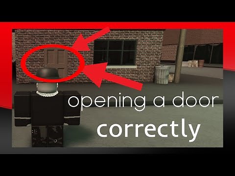 opening door tutorial in criminality roblox