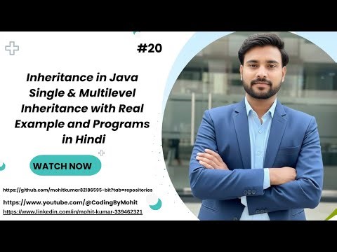 Inheritance in Java Single & Multilevel Inheritance with Real Example And Program in Hindi