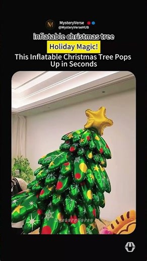 This Inflatable Christmas Tree Pops Up in Seconds—Holiday Magic!