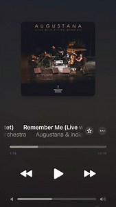 30 reactions | “Remember Me (Live with String Quartet)” w/the...