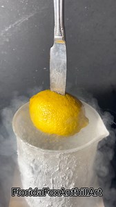 2.1M views · 10K reactions | Lemon  vs Liquid Nitrogen ️ #science #satisfying #experiment #asmr #liquidNitrogen | Florida Foundry | Facebook
