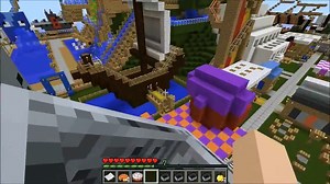 189.Minecraft- Funland Amusement Park (Custom Map) Part 1