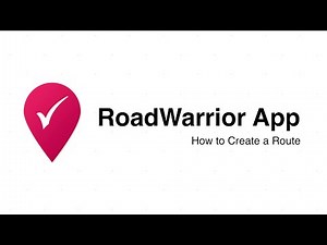 How to Create a Route in the RoadWarrior App