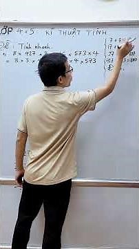 Toán lớp 4 - Ghép cặp tạo ra thừa số chung - Rồi đặt ra ngoài #maths #thaygiangdaytoan