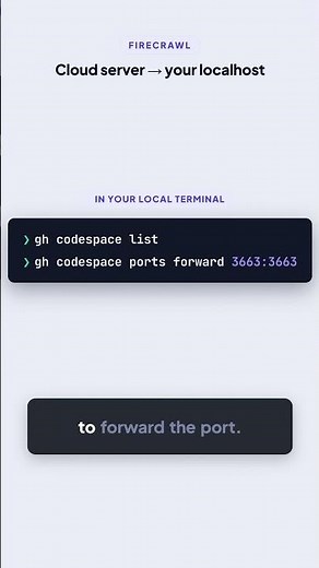 Turn a cloud server into localhost with one command #Shorts
