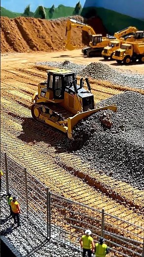RC Heavy Equipment in Action! 🚧 Miniature Excavator Digging & Bulldozer Earthmoving