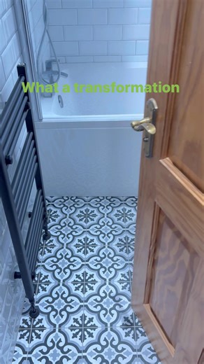 Dark old room to bright modern and stylish with metros & patterns. #tiles #tilers #bathroomrenovation #lurgan #armagh #metro | DLM Tiling Contracts | Facebook