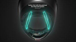 safety first with the Anti-Roll-Off System (A.R.O.S.) that avoids the helmet roll off the head from the rear. Discover more on https://bit.ly/3k8JcYg | SCHUBERTH Helmets