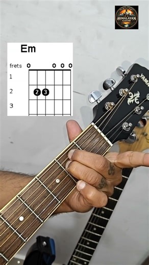 How To Shift Emajor To Eminor Chord Guitar Lesson | Easy Method Of Shifting Chords For Beginners ||