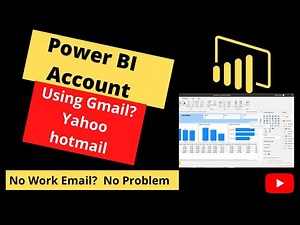 How to create Power BI account without a work email Use Gmail | Outlook | Hotmail