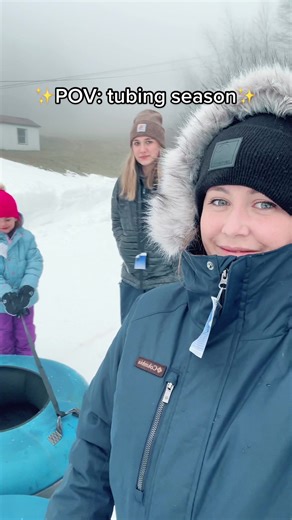Winter Family Vacation Tubing Season