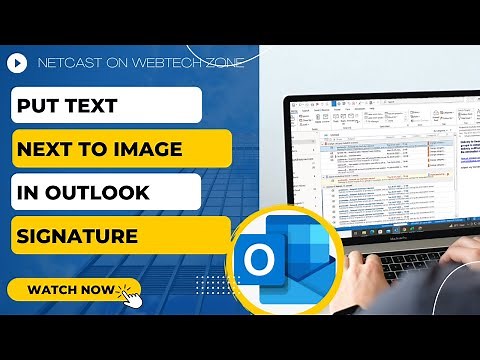 How to Put Text Next to Image in Outlook Signature