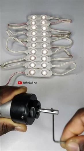 Gear Motor Generates Free Energy to Light Up LEDs 💡⚡