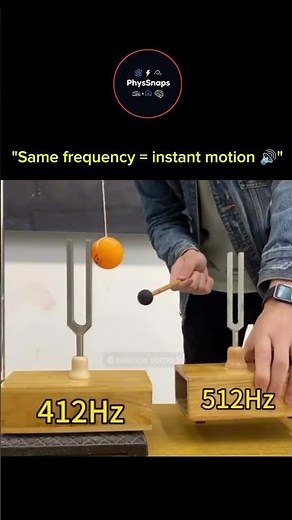 sigma science🔬| One vibration…two moving objects⚡#science #physics #experiment
