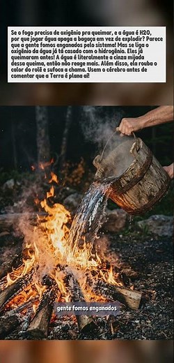 Why does water put out fire if it contains oxygen?