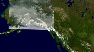 NASA Scientific Visualization Studio | Alaska Fire Particles Traverse Parts of Canada and the United States (June 29, 2004, through July 19, 2004)