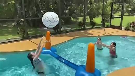 New Design Inflatable Pool Toys Inflatable Basketball Stand Pool Float Cross Ring Toys Water Ring Water Game Toy