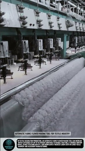 Automatic Fabric Flower Making tool for textile industry #tools