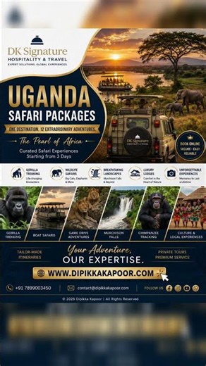 Discover Uganda – 12 Incredible Safari Packages | Gorilla Trekking, Wildlife & Luxury Tours