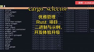 📥 cargo-selector：优雅管理 Rust 项目二进制与示例，开发体验升级