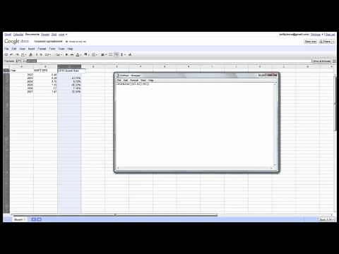 How to Calculate EPS Growth Rates in Microsoft Excel / Google Docs