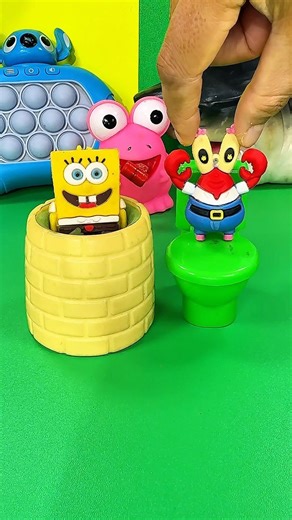 RELAXING SATISFYING REVIEW UNBOXING SPONGEBOB SQUARE PANTS ASMR TOY 🎇🌄#shorts #toys #asmr