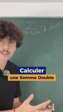 Calculer une somme double !