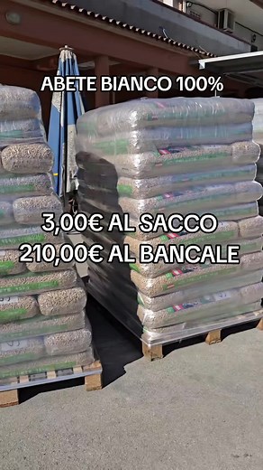 Pellet Abete Bianco: Offerta Sacchi e Banchi