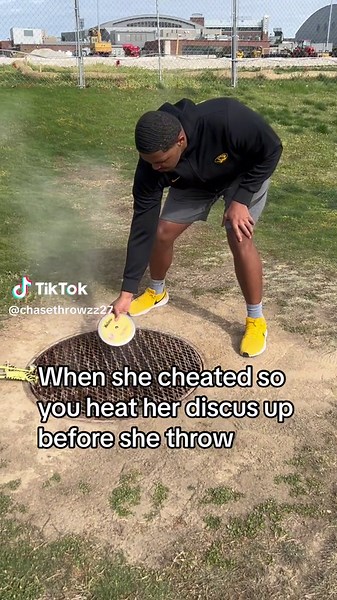 Track and Field Athlete's Hot Discus Throw