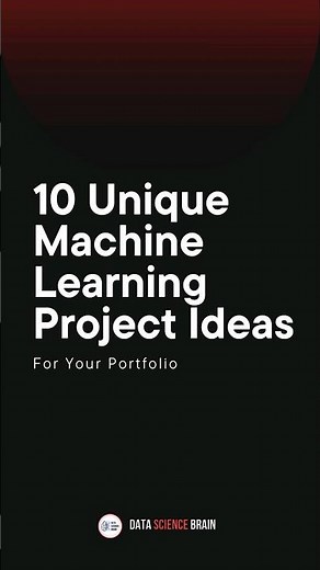10 Unique Machine Learning Project Ideas for your portfolio #machinelearning #datascience