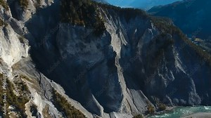 swiss valley from above