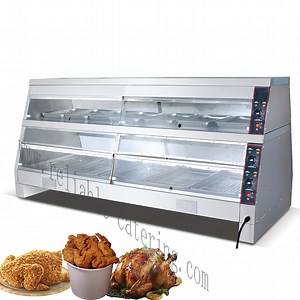 [Hot Item] Commercial Electric Food Warmer Display Restaurant Bread Showcase Food Insulation Cabinet Food Preservation Heating Equipment