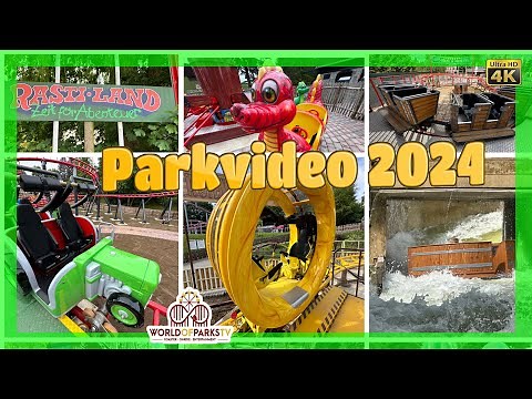Rasti Land 2024 – Achterbahnen & Fahrgeschäfte (Parkvideo) Freizeitpark Rastiland Niedersachen