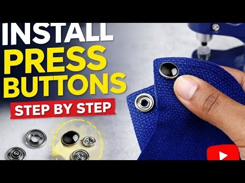 How to Install Press Buttons (Snap Buttons) | Step-by-Step Sewing Tutorial