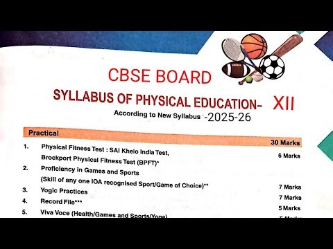 CBSE Practical file Physical Edu 2026