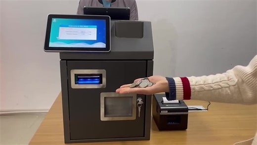 High Speed Automatic Working Self Service Banknote & Coin Change Cash Handling Machine Payment Kiosk for Retail Store