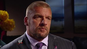 Triple H gets face-to-face with Michael Cole in a heated interview