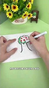Challenge to make a magical color-changing tree, creative painting, creative handicraft, handmad