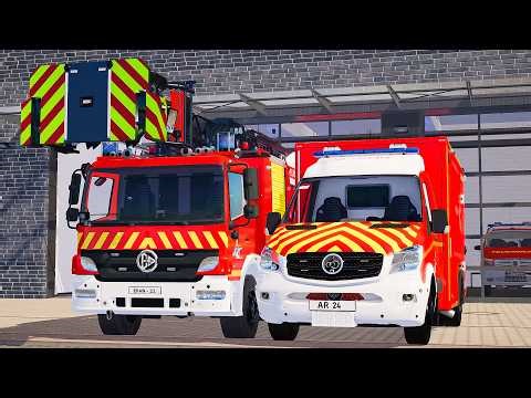 Emergency Call 112 - Paris Fire Brigade & Ambulance Responding! 4K