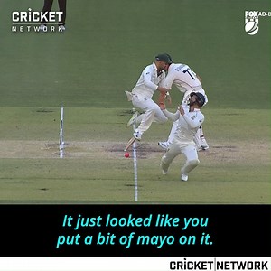 We don't really know what happened here, so we'll just let Nathan Lyon explain 🤷 | cricket.com.au